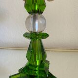 Art Deco Emerald Crystal Lamp