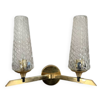 Double glass wall light