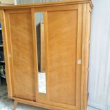 Vintage 2-door and mirror cabinet