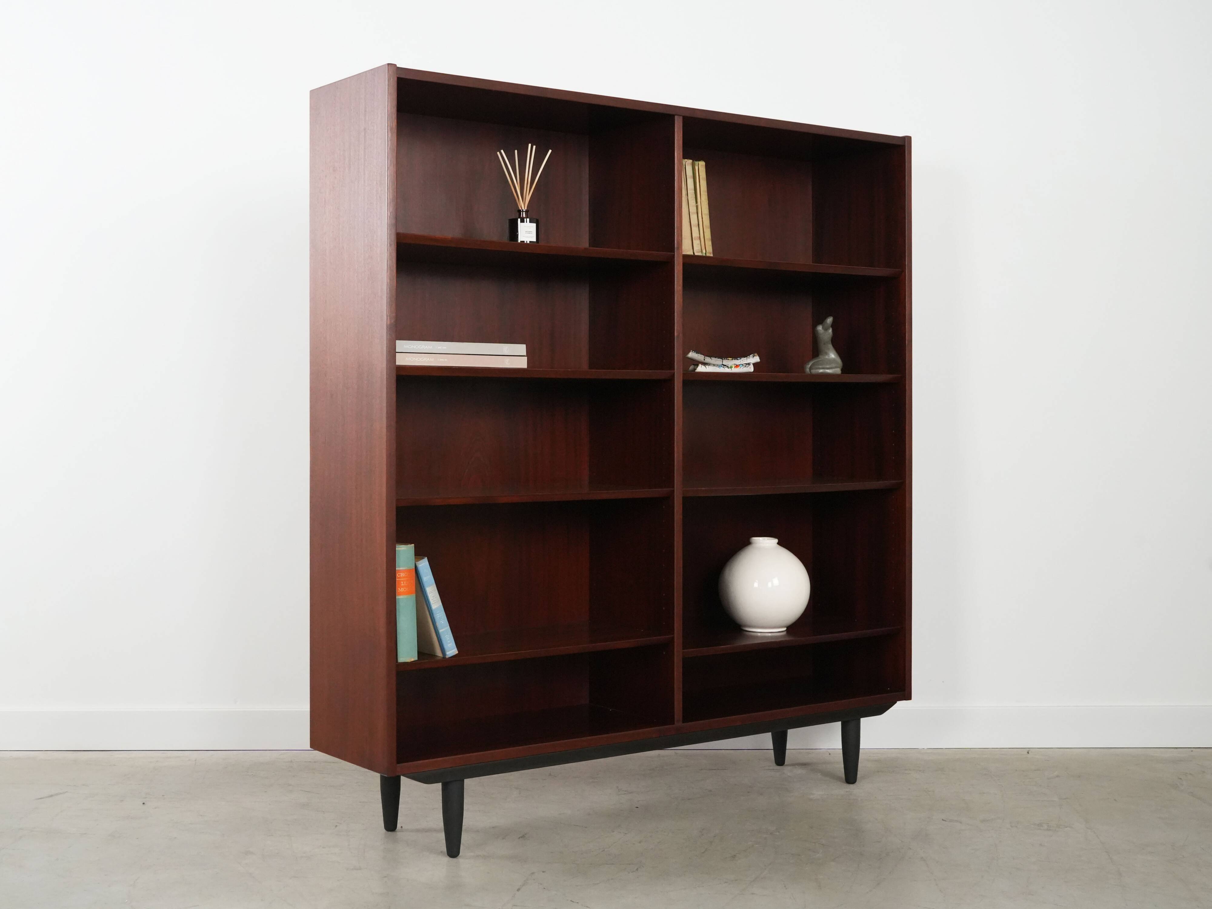 Danish mahogany library by Carlo Jensen for Hundevad, 1970s.