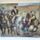 Impressionist Horse Riders Scene