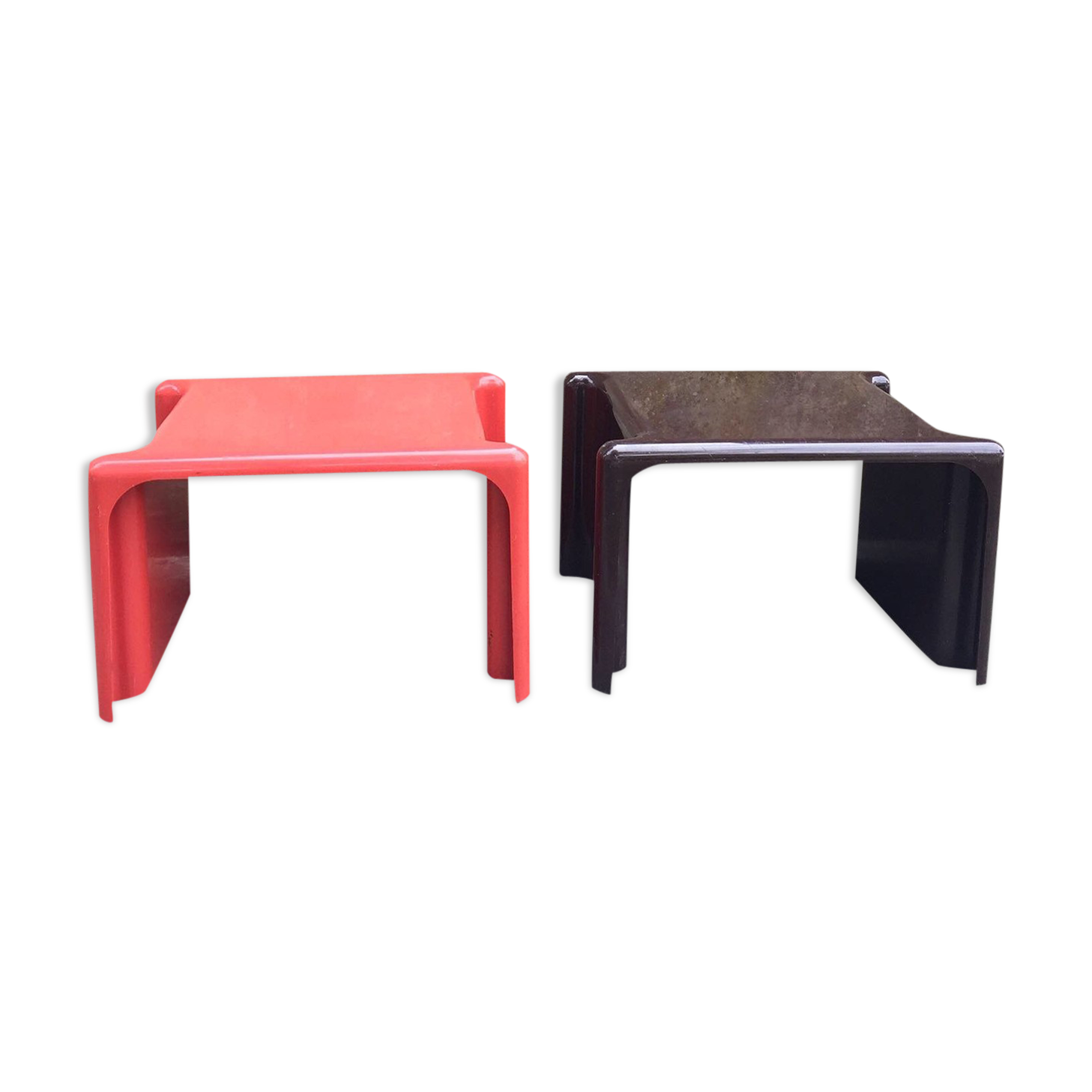 Pair of bedsides, sofa bits Scagno Giotto Stoppino