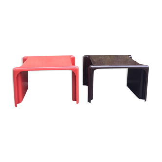 Pair of bedsides, sofa bits Scagno Giotto Stoppino