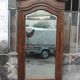 Old hosiery shell mirror cabinet Louis XV XIXth century beveled mirror mercury 2 drawers