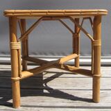 Square rattan coffee table
