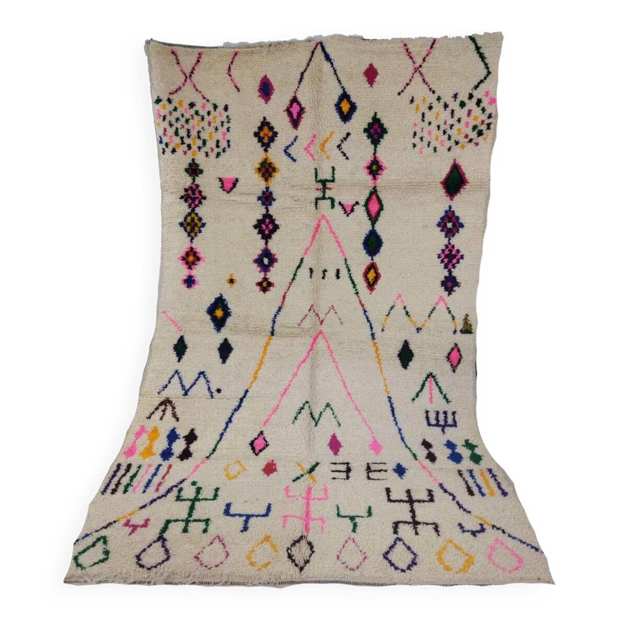 Handmade moroccan berber rug 260 x 157 cm