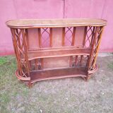 Rattan bar and canning 60's