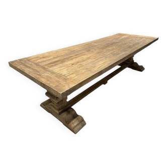 Spirito monastery table in solid oak - length 220 cm