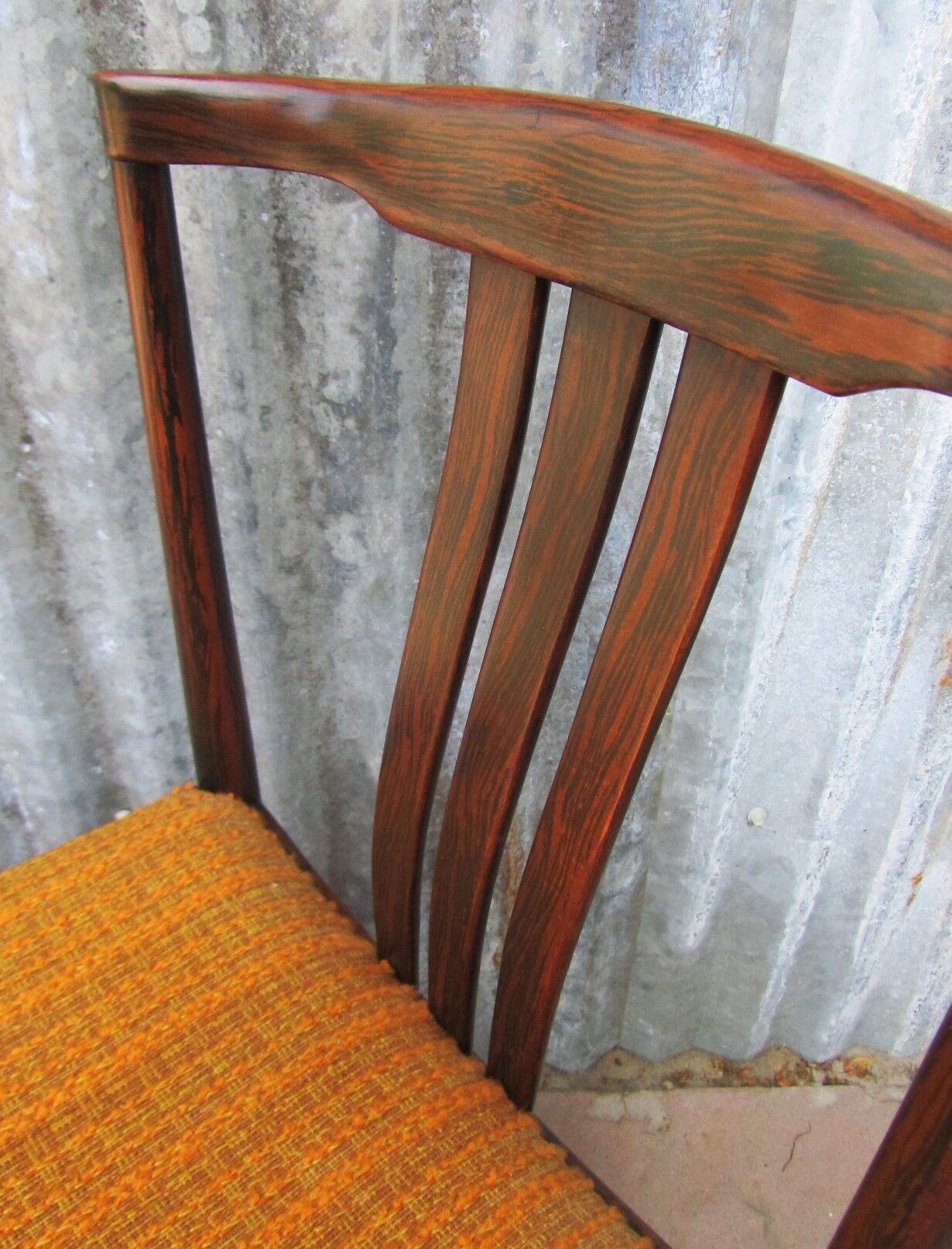 Danish Modern Slat Back Dining Chairs in Rosewood, Set of 2