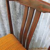 Chaises de salle à manger danoises modernes à lattes en palissandre, Ensemble de 2