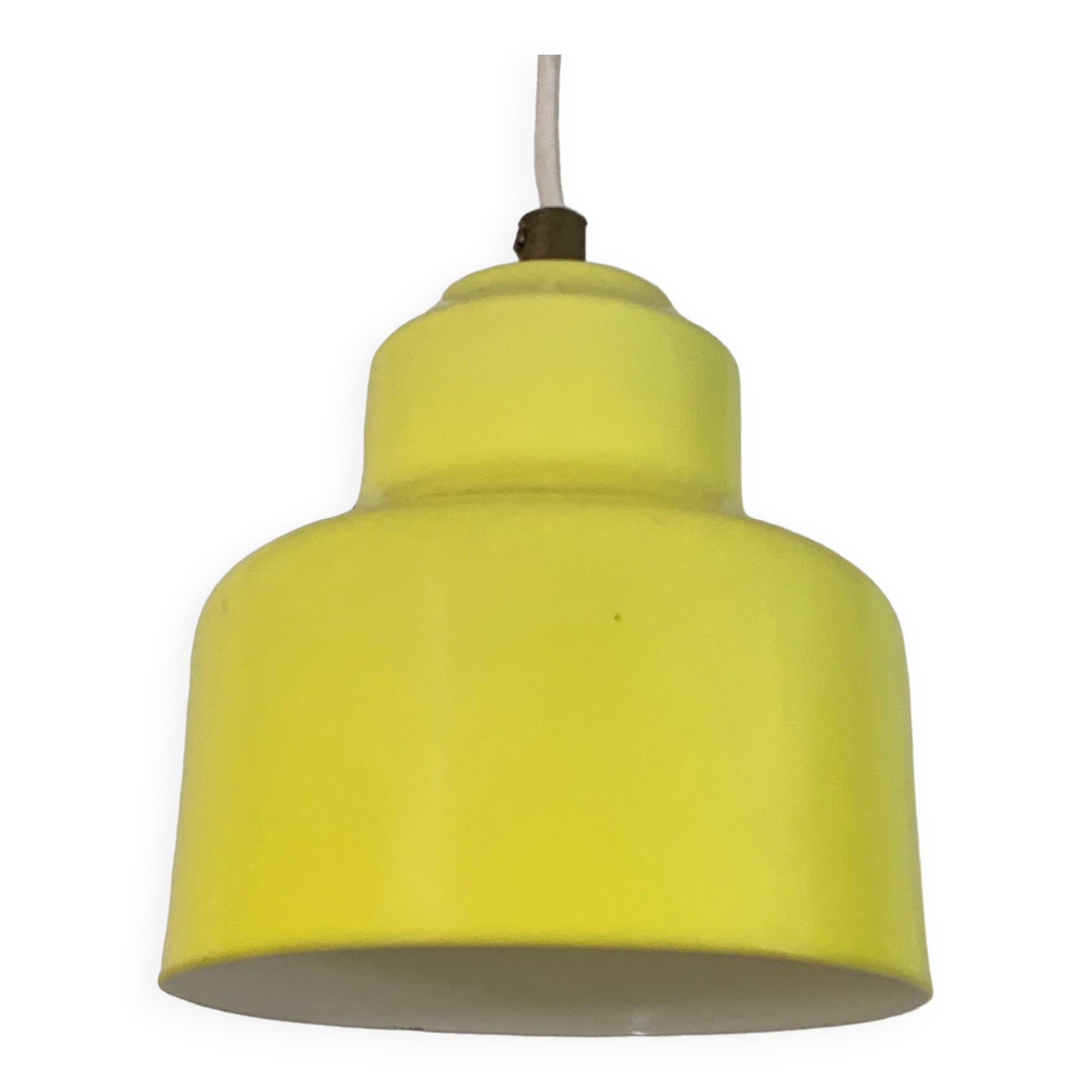 Yellow suspension - 70s suede