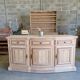 Buffet in solid cherry wood, fully sandblasted.
