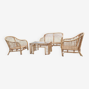 Rattan garden furniture