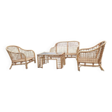 Rattan garden furniture