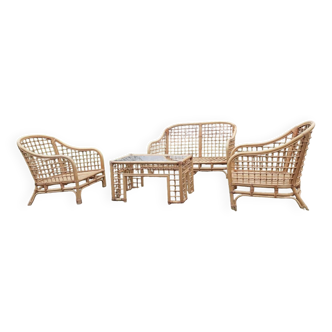 Rattan garden furniture