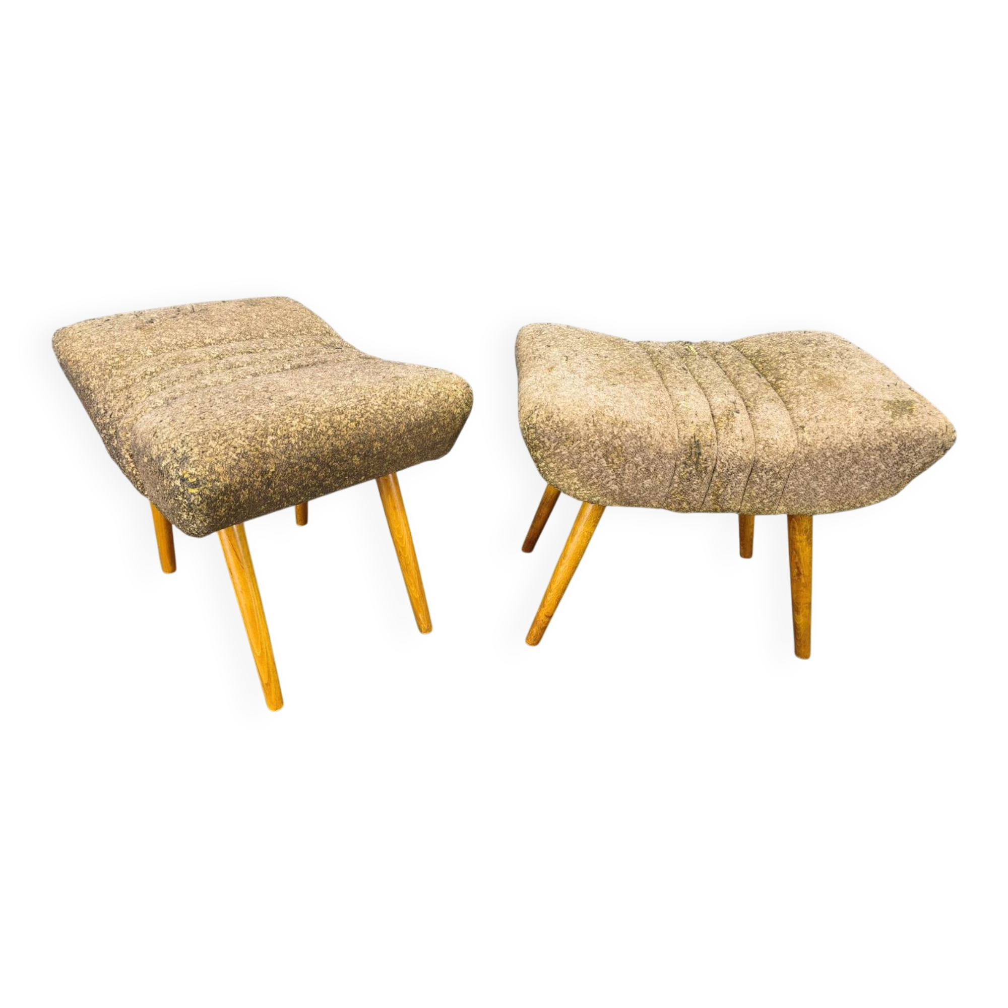 Pair of Czech Mid Century Stools, 1960s