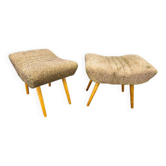 Pair of Czech Mid Century Stools, 1960s
