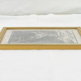Lithograph print signed Herte landscape view 90/250