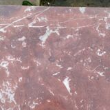 Louis xv style marble top marquetry chest of drawers