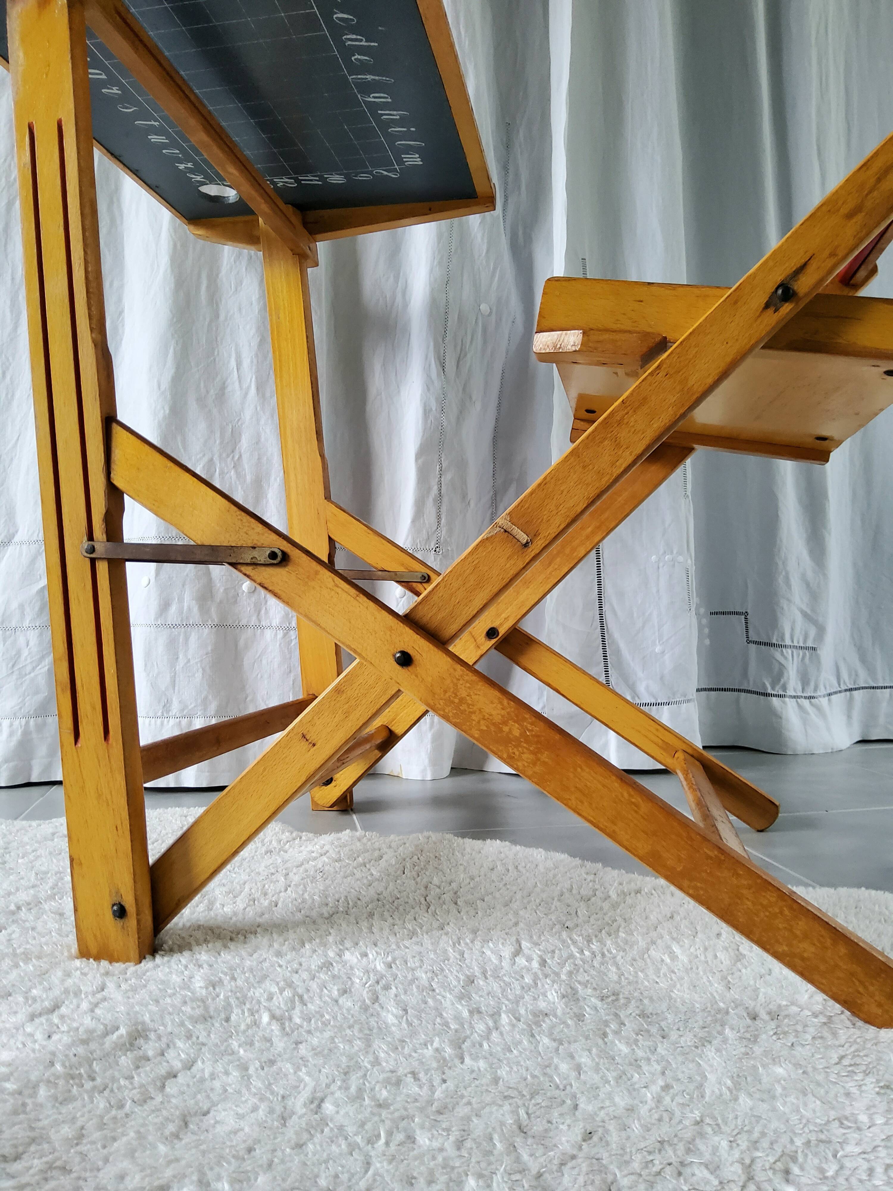 1950s folding school desk