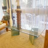 Italian glass coffee table — Luigi Massoni 1970