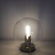 Vintage table lamp globe glass ball - 1990