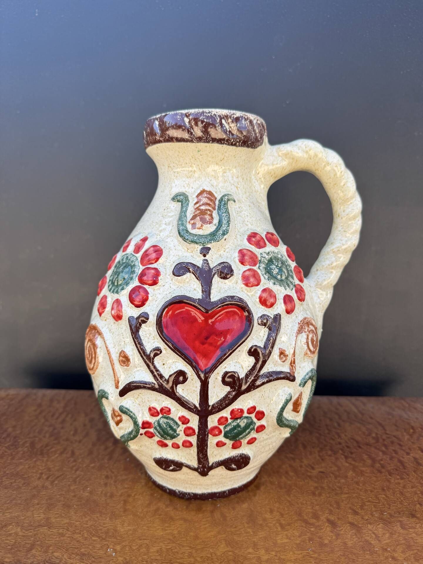 Ceramic jug vase West Germany 1960s