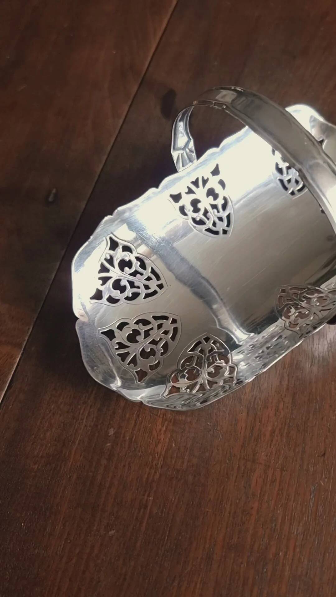 Silver-plated basket