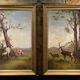 Tableaux champêtre en duo huile sur toile