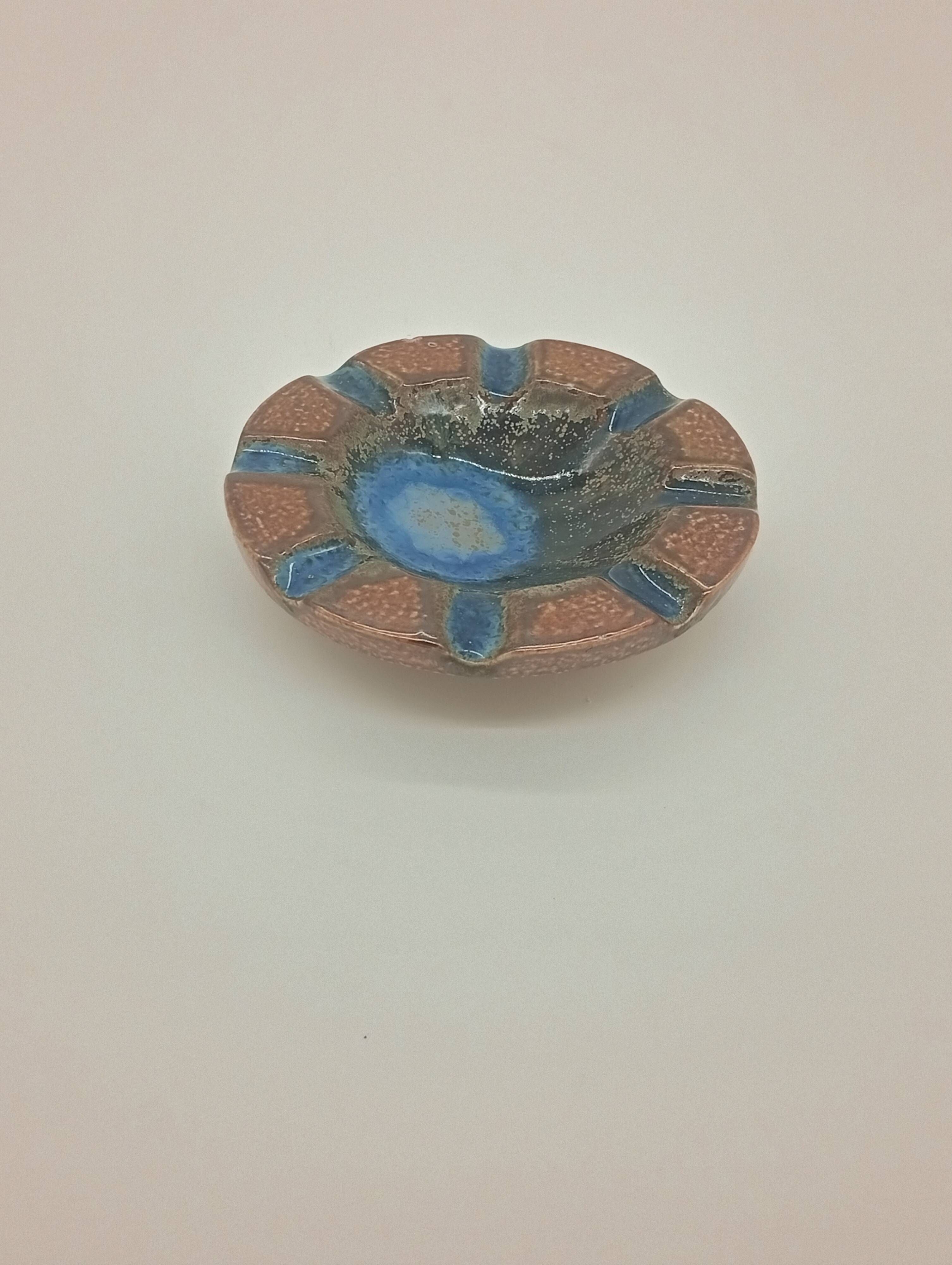 Enamelled Ceramic Ashtray Henri Picard France Art Deco France 1930s
