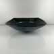 Glazed ceramic bowl in dark blue/green by Pierre Baey, 1960