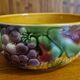 Barbotine Sarreguemines Fruits pattern salad bowl