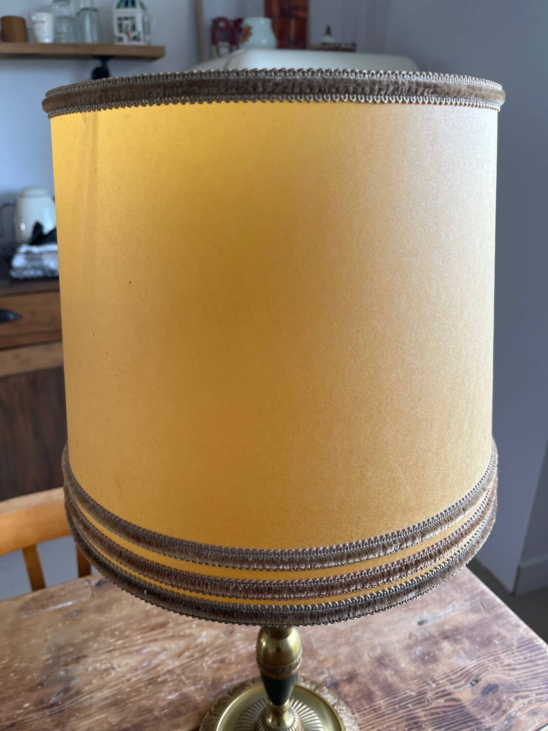 Vintage brass living room lamp