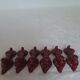 6 ceramic poodle dog knife holders