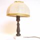 Small bronze foot lamp