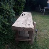 Renovated old industrial workbench