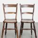Set of 8 Antique English Oxford Dining / Kitchen Chairs