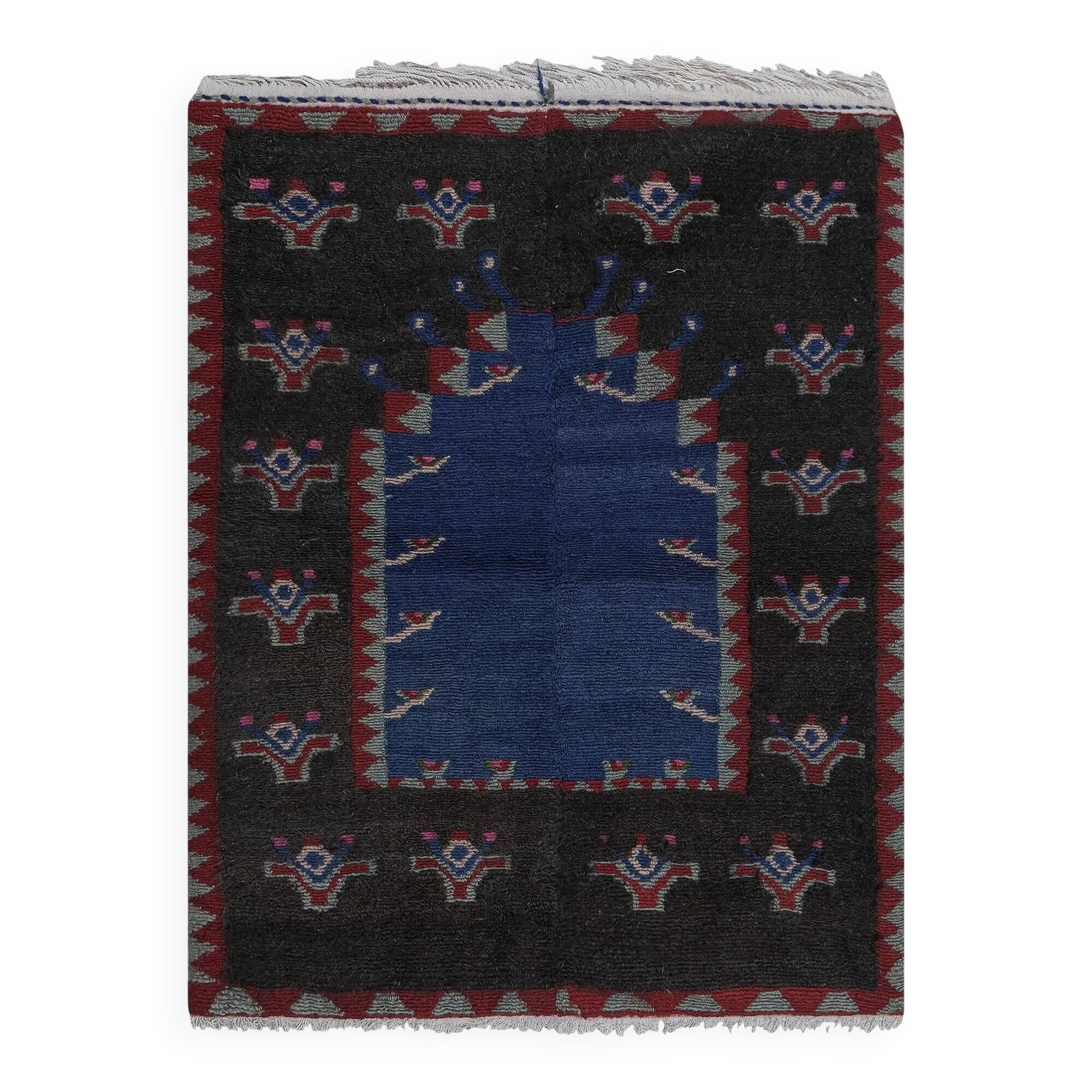Vintage handmade Turkish rug 105x142 cm