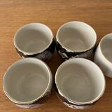 Set of 5 Asian "Dragon" tea cups