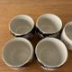 Set of 5 Asian "Dragon" tea cups