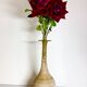 Black and Yellow Scavo Glass Bottle Vase attr. to Gino Cenedese, Italy