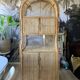 Vintage rattan bookcase