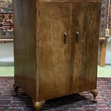 English art deco walnut buffet - 1930s