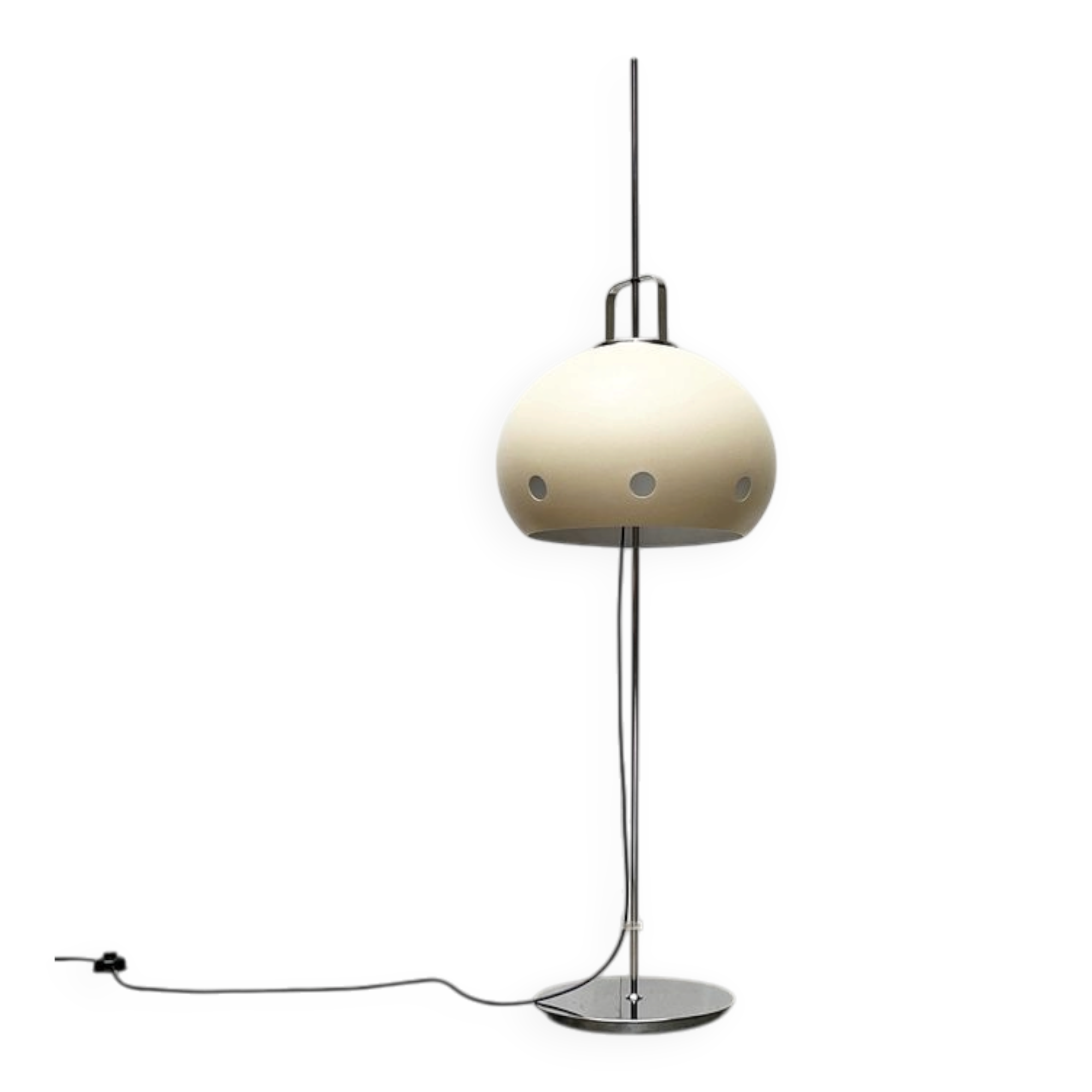 Modified Italian space age Lucerna floor lamp by Guzzini, 1960s.