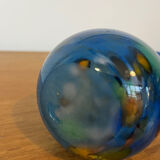 Speckled blue soliflore vase