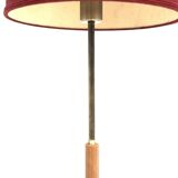 Lampadaire scandinave en métal et en vinyle, Suède, 1950