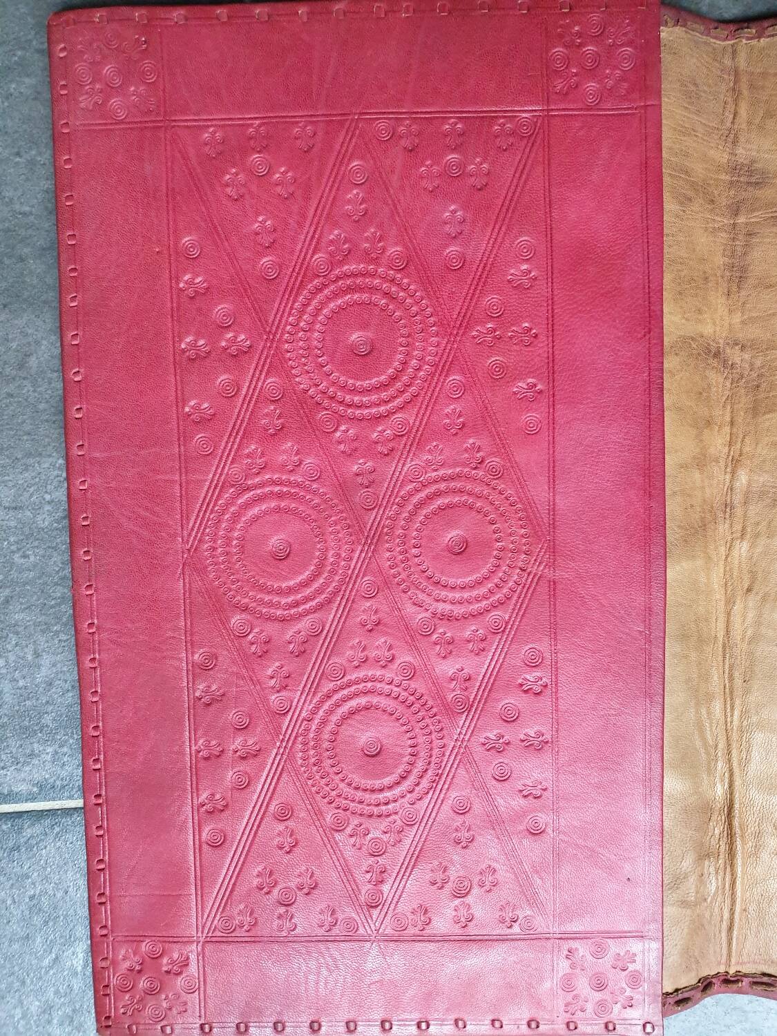 Sous-main cuir martelé