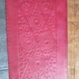 Hammered leather desk pad