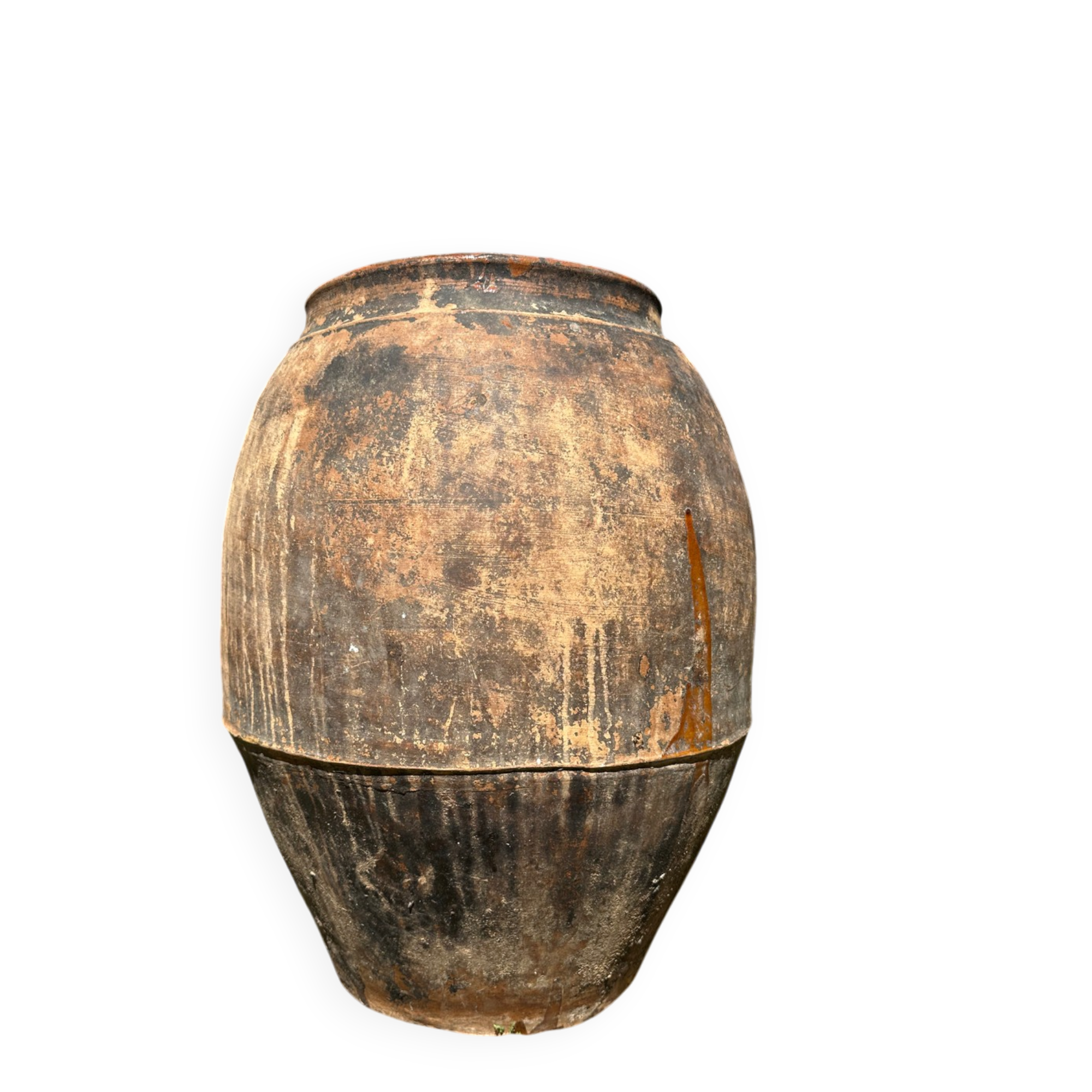Jarre poterie en terre cuite ancienne 19ème
