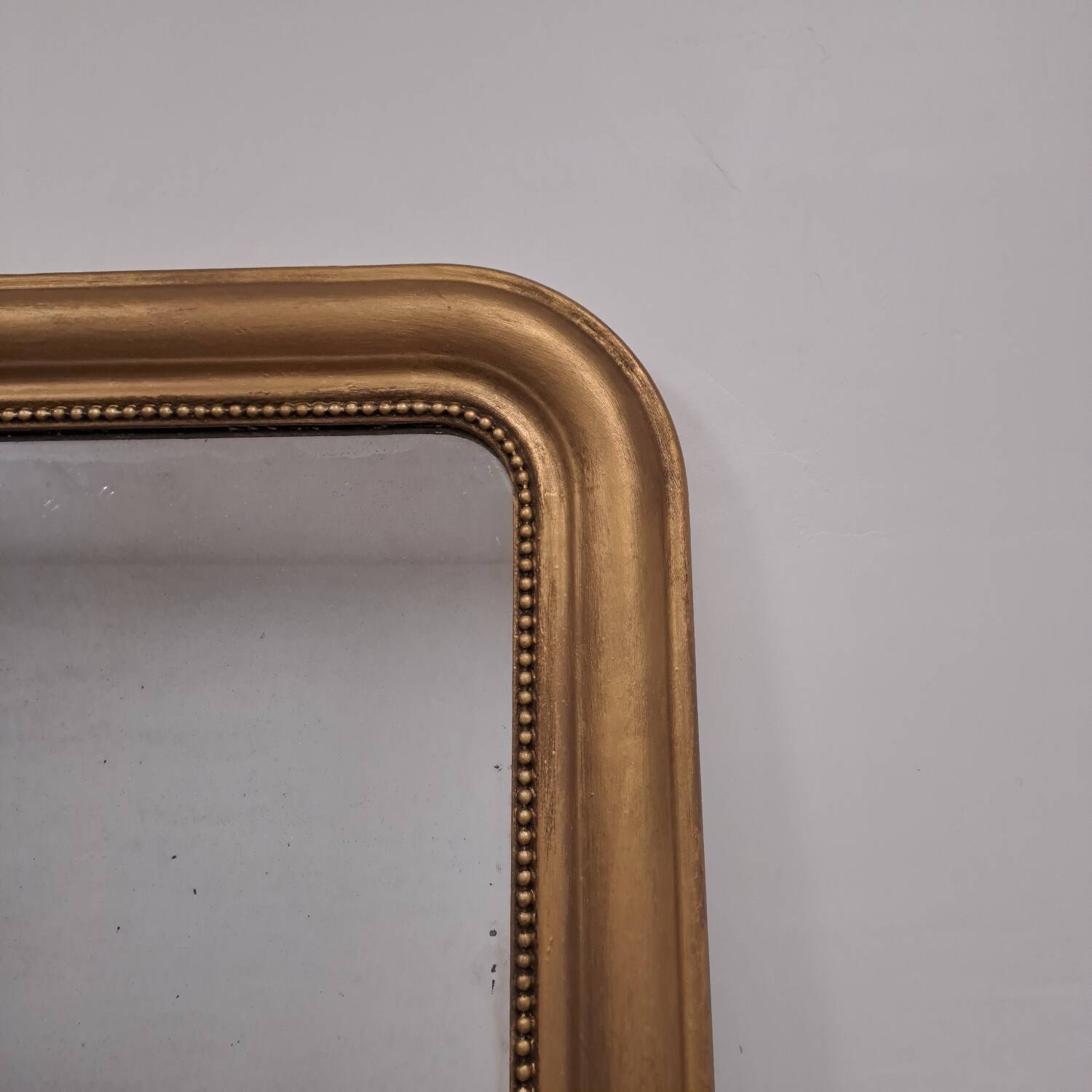 Large Louis Philippe mercury mirror 129 x 72 cm antique gold